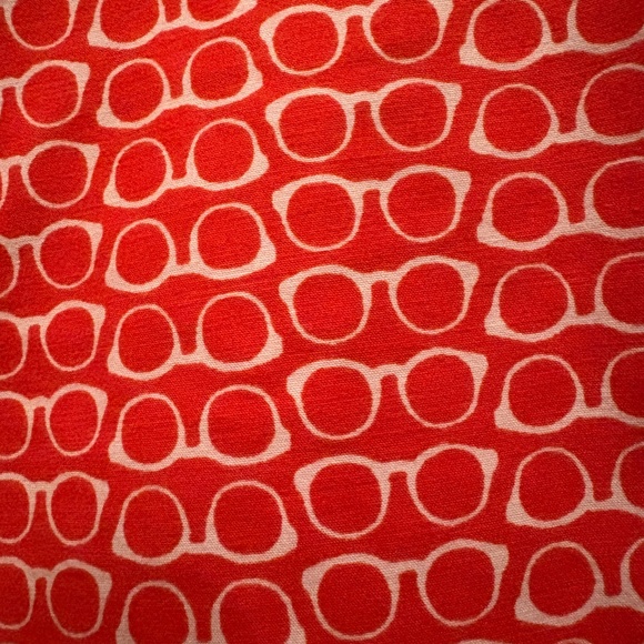 2 Red Funky Glasses Print Boden Pants - Picture 4 of 6